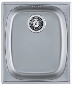 ALVEUS 1082195 - Kuchynský drez BASIC 44x38 cm matná oceľ/satin, veľký výpust