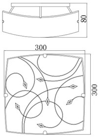 GLOBO 40393-2 - Stropné svietidlo TAVEUNI 2xE27/60W