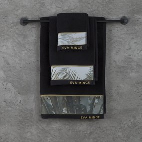 FROTÉ UTERÁK EVA MINGE17 70X140 CM ČIERNA