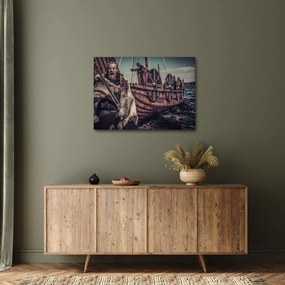 Obraz - Vikingský bojovník (70x50 cm)