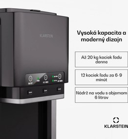 Klarstein ArcticBlend 3v1 výrobník ľadu, 20 kg/24h, Bullet Ice, Drvený ľad, Dávkovač vody