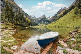 Obraz - Seealpsee, jazero Švajčiarska (90x60 cm)