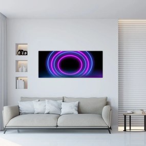 Obraz farebných kruhov (120x50 cm)