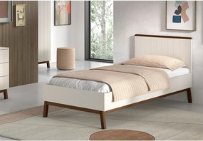 Béžová detská posteľ z borovicového dreva bez roštu 90x200 cm Sezane – Vipack