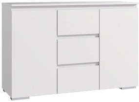 Komoda 120 cm, biela