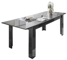 WWW.IDPOINT.SK Jedálenský stôl PRISMA-T137AL s rozťahovaním +48 cm šedý