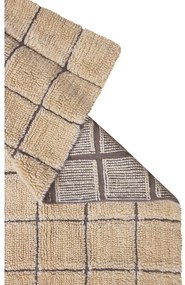 Ručne tkaný vlnený behúň jantárový 80x230 cm Mosaic Amber – Lorena Canals