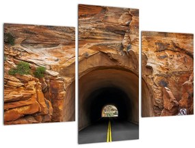 Obraz - tunel v skale (90x60 cm)