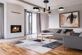 Toolight Toolight, LED stropné svietidlo 4x30W APP1001-4C, čierna-zlatá, OSW-07533