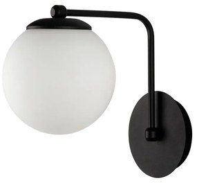 Čierne nástenné svietidlo Squid Lighting Star, výška 22 cm