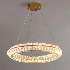 Toolight Toolight, LED stropné svietidlo 80cm, 45W, 4000 K, APP1769-CP, zlatá, OSW-04347
