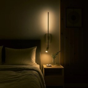 Nástenné svietidlo Torch, 1x biele kovové tienidlo + 1x LED 3w, w