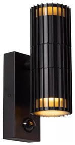 Lucide 11839/02/30 - Vonkajšie nástenné svietidlo so senzorom TIMBALA 2xGU10/7W/230V IP44