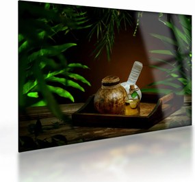 Sklenený obraz spa vecí (70x50 cm)