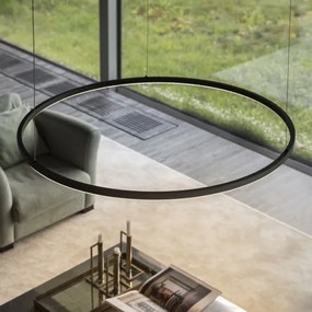 Ideal Lux - LED luster na lankách ORACLE LED/53W/230V 3000K pr. 90 cm čierny