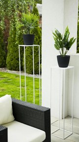 STOJAN NA KVETINÁČ SIMPLE 130X24X24 CM BIELA