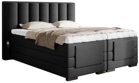 Kontinentálna posteľ VENETA boxspring s elektrickým polohovaním 200X180, šedá (Sola 06)