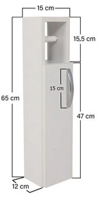 Skrinka do kúpeľne Star White