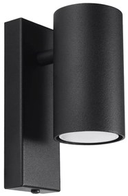 Sollux SL.1077 - Nástenné svietidlo UTTI 1xGU10/40W/230V čierna