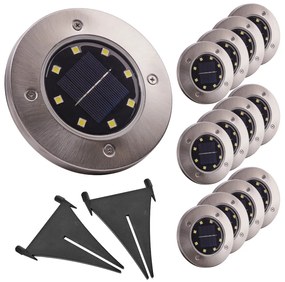 IKO Solárna záhradná lampa 12ks. LED