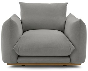 Sivé kreslo Ernest – Bobochic Paris