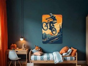 drevko |  Obraz na stenu Na bicykli v teréne  70 x 47 cm