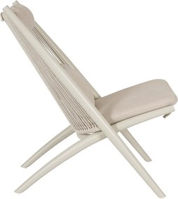 Béžové kovové záhradné kreslo Aloha – Bizzotto