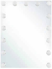 Kovové LED zrkadlo na stenu 40 x 50 cm LUCENAY Beliani