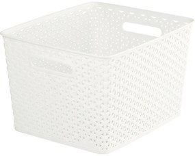 Curver Úložný box MY STYLE L krémovo biela