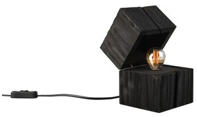 Čierna stolová lampa (výška 16 cm) Treasure – Trio
