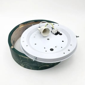 Brilagi - Stropné svietidlo PINO 1xE27/15W/230V borovica/zelená pr. 27,5 cm