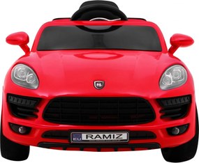 Ramiz Turbo-S batériové auto pre deti Červené SUV + diaľkové ovládanie