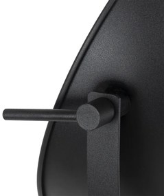 Stojaca lampa čierna so zlatom 35 cm nastaviteľná - Magnax