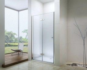Mexen Lima, skladacie sprchové dvere do otvoru 80 x 190 cm, 6mm číre sklo, chrómový profil, 856-080-000-01-00