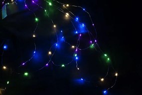 Nexos 59111 Vianočné dekoratívne osvetlenie - drôtiky - 64 LED farebné