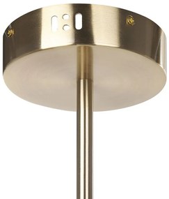 Závesná lampa so 4 svietidlami zlatá BANDON Beliani