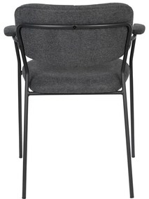 Antracitové jedálenské stoličky v súprave 2 ks Jolien – White Label