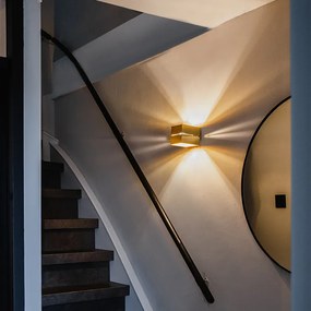 Moderná nástenná lampa zlatá 9,7 cm - Transfer Groove