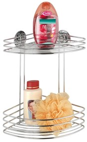 Samodržiaca dvojposchodová rohová polička Wenko Turbo26 cm, až 40 kg