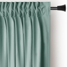 Svetlozelený zamatový dimout záves 140x245 cm Pleat – Restilo