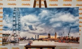 Obraz jedinečný Londýn a rieka Temža - 120x60