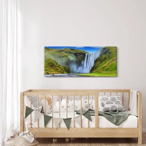 Obraz - Vodopád Seljalandsfoss (120x50 cm)