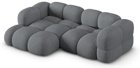 Sivá rohová pohovka (ľavý roh/s leňoškou) Loretto – Cosmopolitan Design