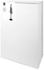 Čierny prírodný vešiak z kaučukového dreva Pillar - Umbra