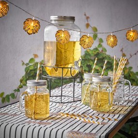 REFRESH Poháre Mason s viečkom 450 ml