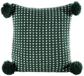 VIANOČNÁ DEKORAČNÁ OBLIEČKA NA VANKÚŠ SWEATER 45X45 CM ZELENÁ