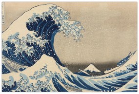 Obraz - Katsushika Hokusai, Under the Wave off Kanagawa, reprodukcia (90x60 cm)