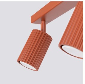 Bodové svietidlo v tehlovej farbe 6,5x45 cm Gleam – Sollux