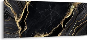 Obraz zlaté abstrakcie (120x50 cm)