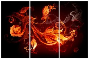 Abstraktné oheň - obraz